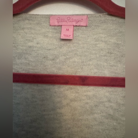 Lilly Pulitzer Ferrera Asymmetrical Tassel Sweater Size Medium - Picture 4 of 6